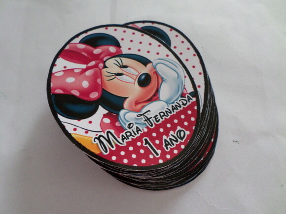 Rotulo para Tubet da Minnie
