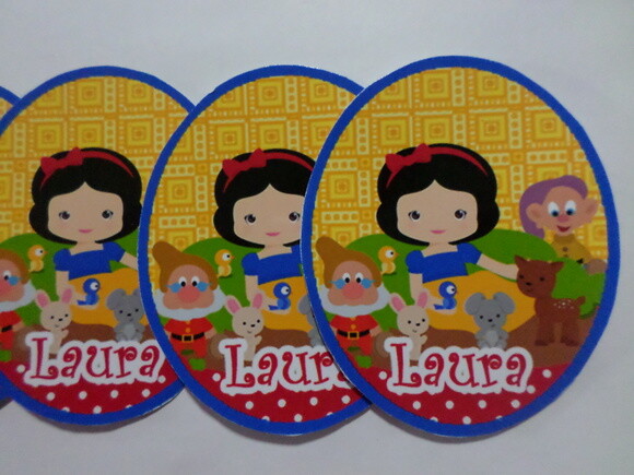 Rotulo para tubet branca de neve