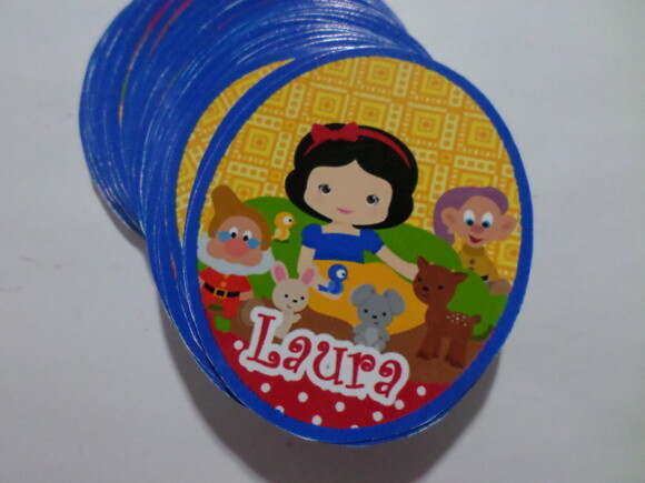 Rotulo para tubet branca de neve
