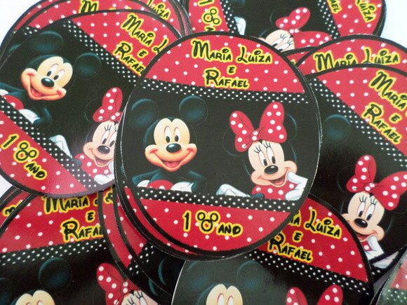 Rotulo para Tubet Minnie e Mickey