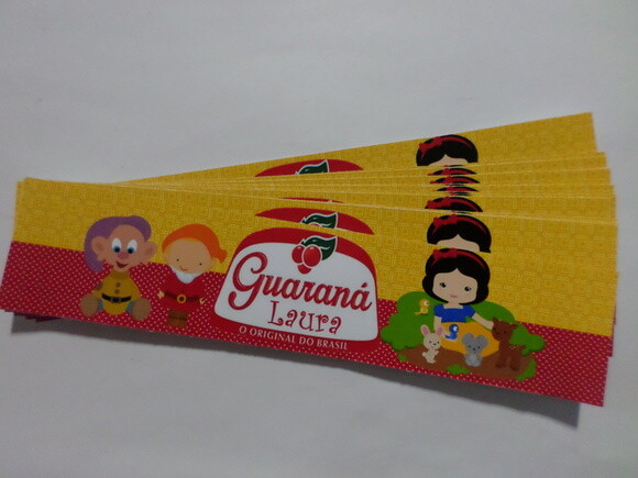 Rotulo Personalizado para Guarana Branca de Neve