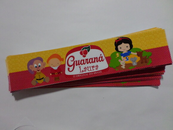 Rotulo Personalizado para Guarana Branca de Neve