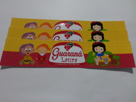 Rotulo Personalizado para Guarana Branca de Neve
