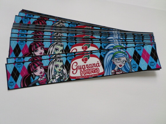 Rotulo Personalizado para Guarana Monster High