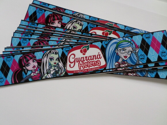 Rotulo Personalizado para Guarana Monster High