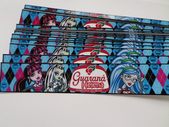 Rotulo Personalizado para Guarana Monster High