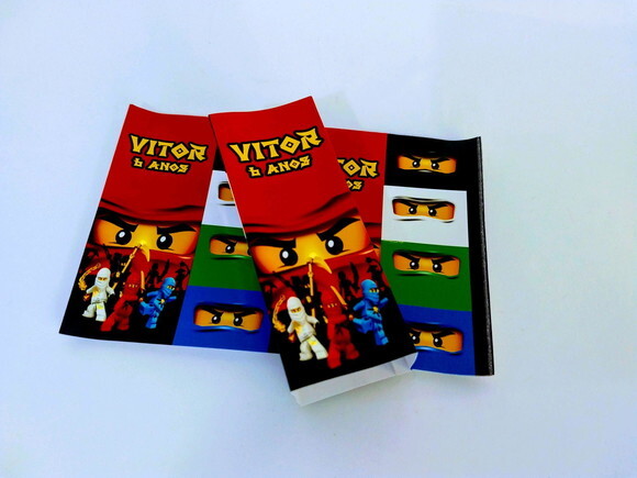 Rotulo Personalizado para Suco Ninjago