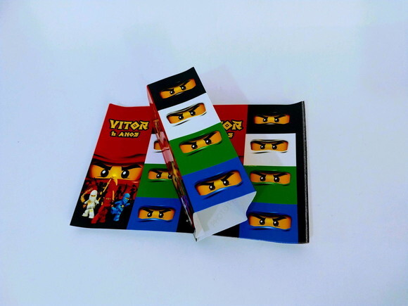 Rotulo Personalizado para Suco Ninjago