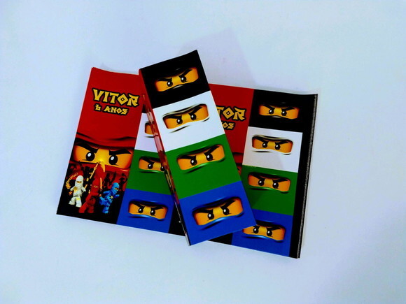 Rotulo Personalizado para Suco Ninjago