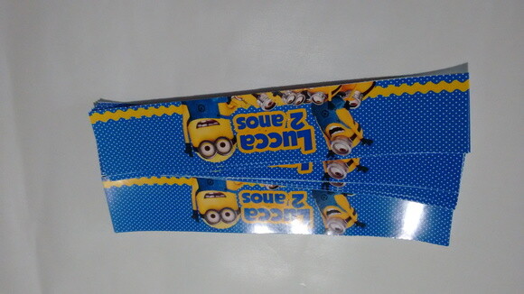 Rotulos de Agua Minions