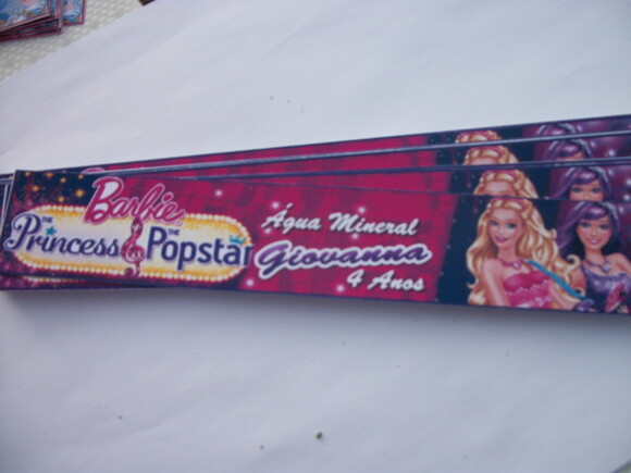 Rótulos para Agua Barbie Pop Star