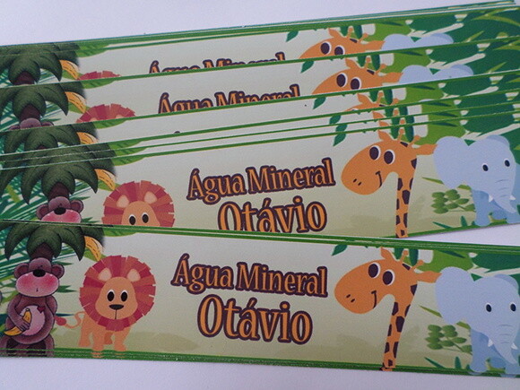Rótulos para Agua Safari