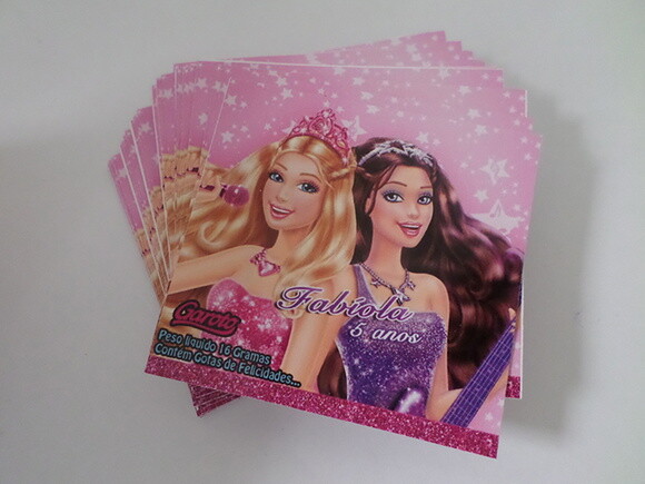 Rótulos para Baton barbie pop star
