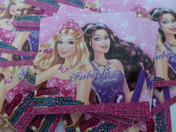 Rótulos para Baton barbie pop star