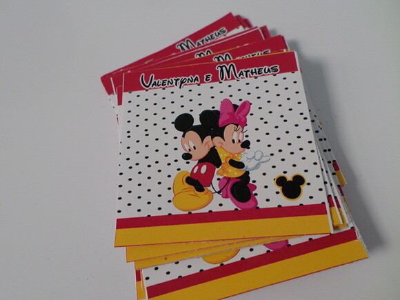 Rótulos para baton do mickey