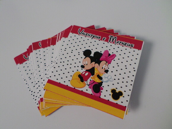 Rótulos para baton do mickey