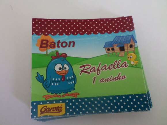 Rotulos para Baton galinha pintadinha