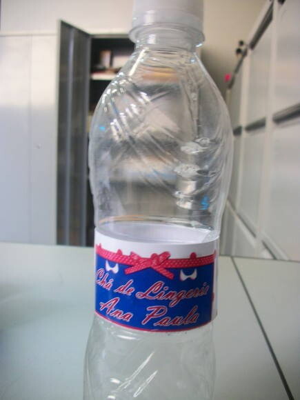 Rótulos para Garrafinha de agua