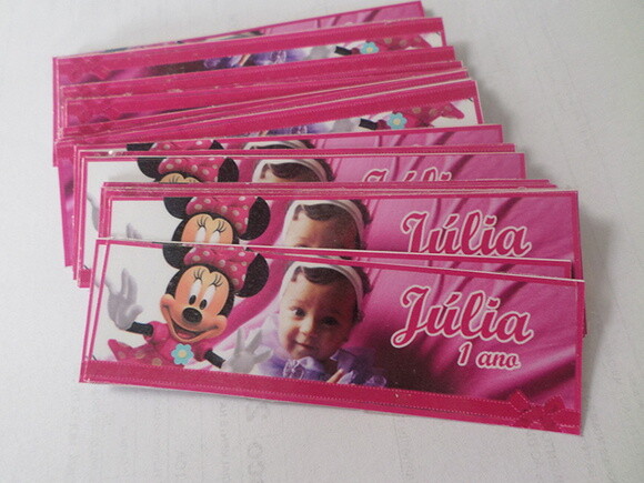Rótulos para papinha da minie