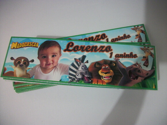 Rótulos Para Papinha do  madagascar