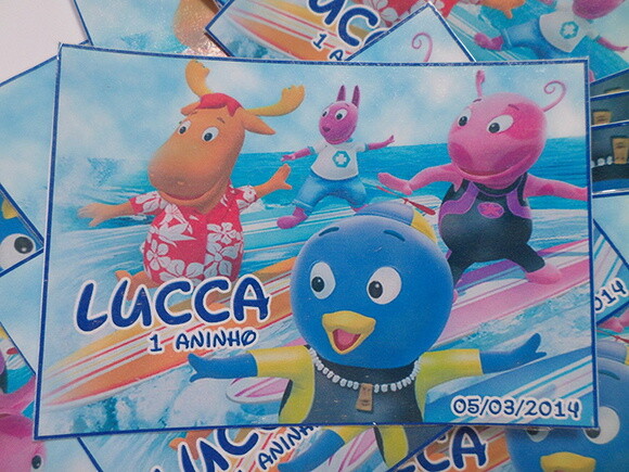Rótulos para squeeze backyardigans
