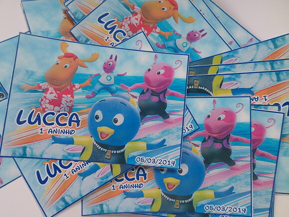Rótulos para squeeze backyardigans