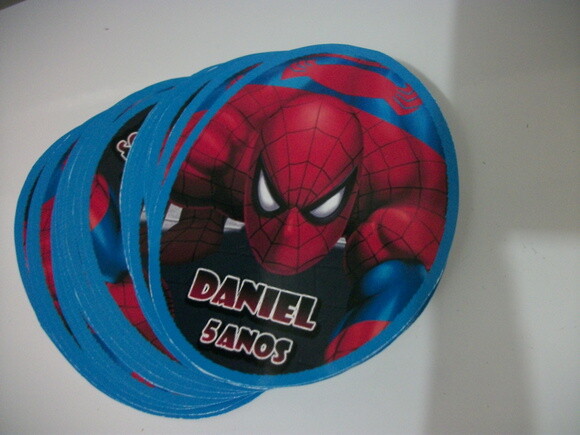 Rótulos para Tubo Pet Homem Aranha