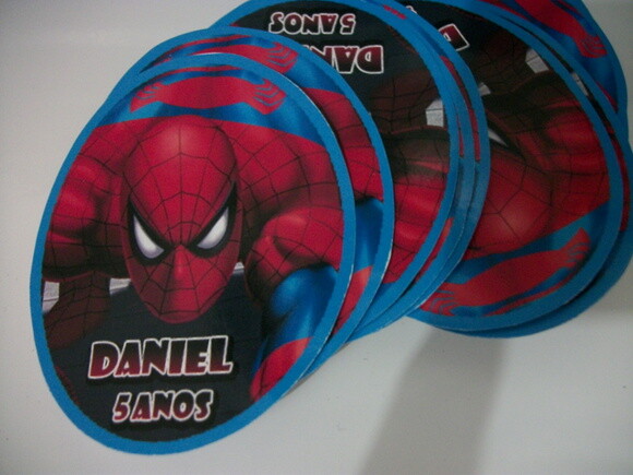Rótulos para Tubo Pet Homem Aranha