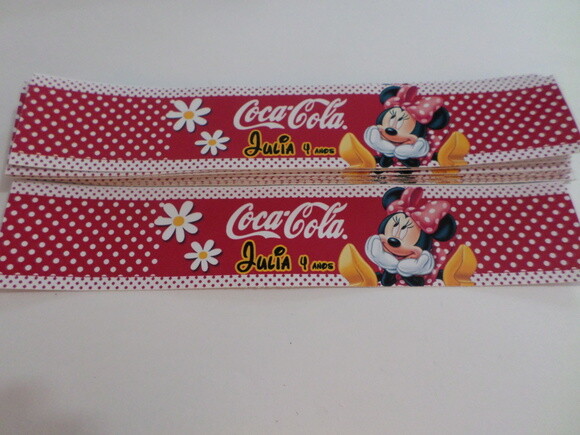 Rótulos Personalizado Para Coca Cola Minnie