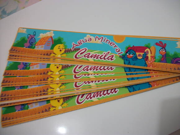 Rótulos Personalizados Para Agua Galinha Pintadinha