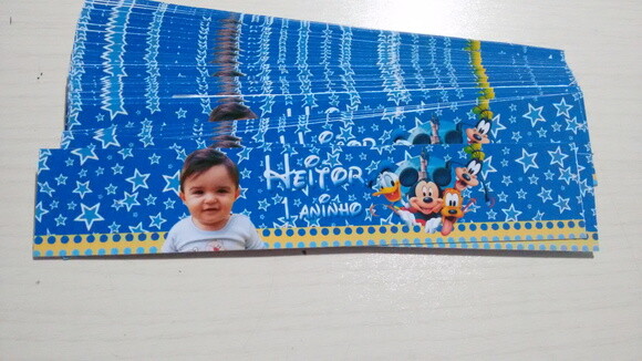 Rotulos Personalizados para Agua Mickey