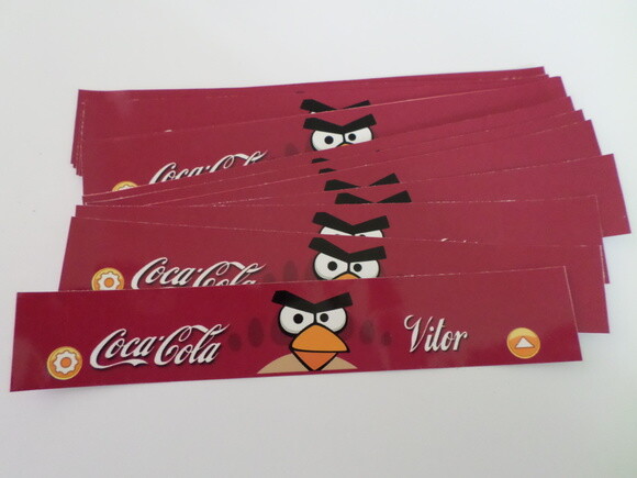Rótulos Personalizados Para Coca Cola Angry Birds