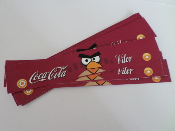 Rótulos Personalizados Para Coca Cola Angry Birds