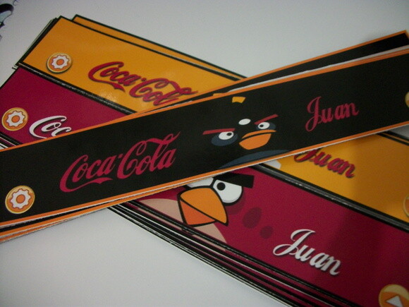 Rótulos Personalizados Para Coca Cola Angry Birds