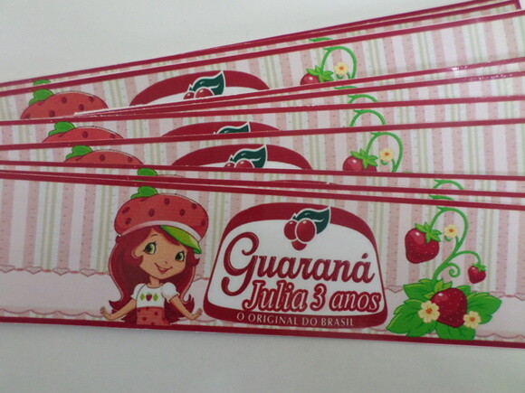 Rótulos Personalizados Para Guarana da Moranguinho
