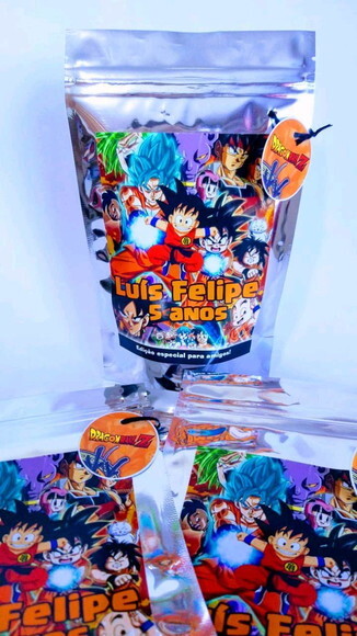 Saco Metalizado Dragonball Z