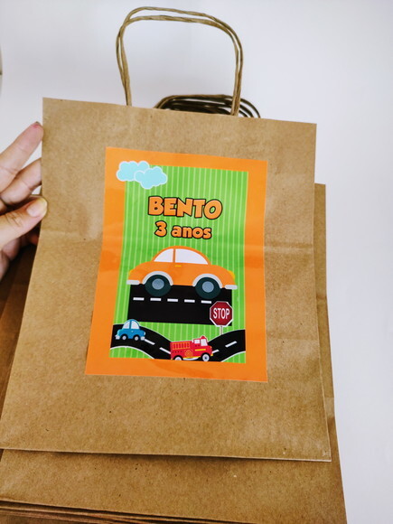 Sacola Personalizada Carrinhos