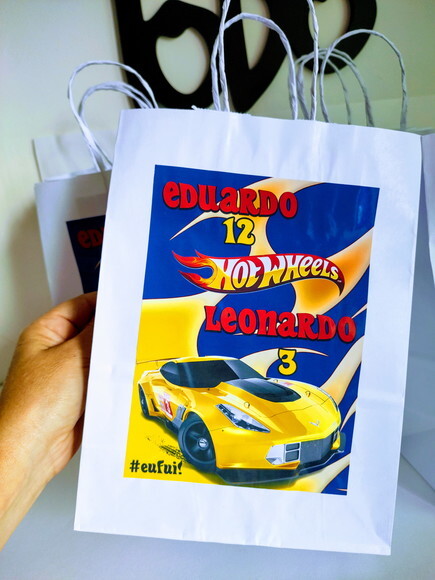 Sacola Personalizada Hot Weels