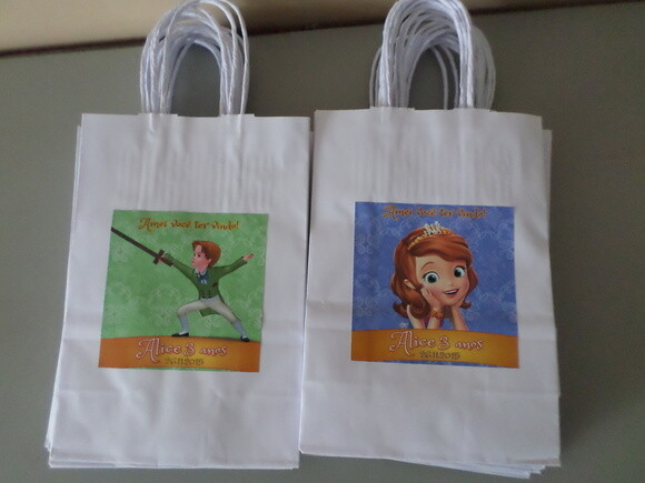 Sacola Personalizada Princesa Sofia