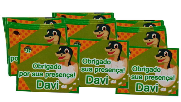Tag Personalizada Dinossauro