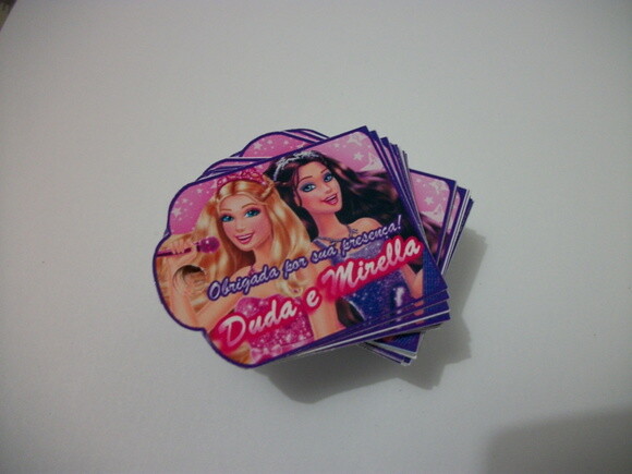 Tag Personalizado da Barbie Pop Star