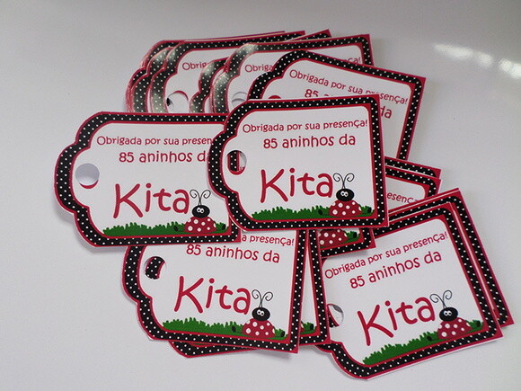Tag Personalizado Joaninha