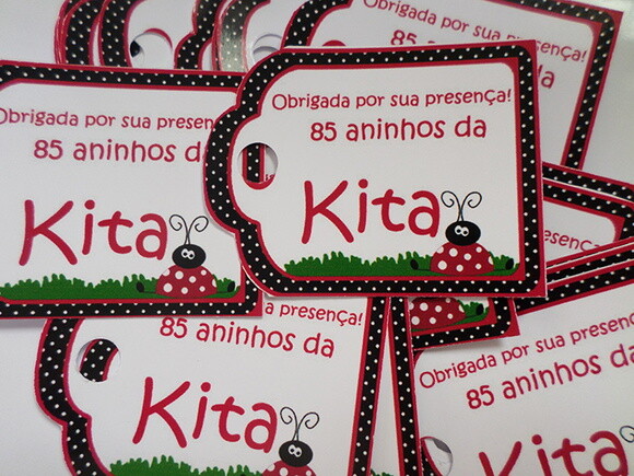 Tag Personalizado Joaninha