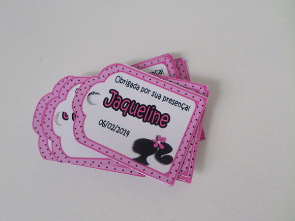 Tags Personalizados Barbie