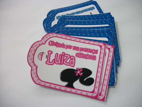 Tags Personalizados Barbie