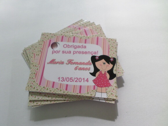 Tags Personalizados Boneca de Pano