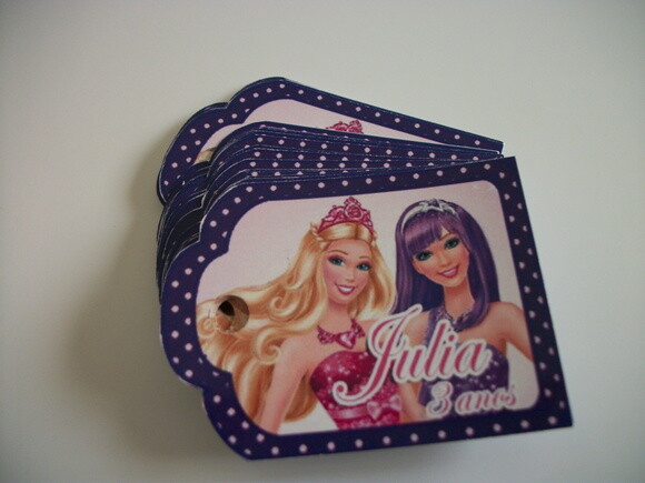 Tags Personalizados Barbie Pop Star