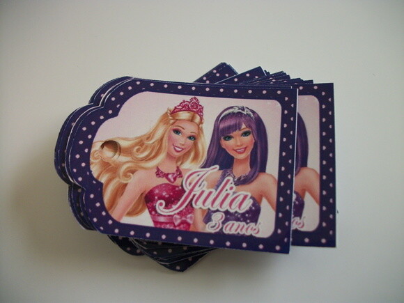 Tags Personalizados Barbie Pop Star
