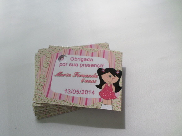 Tags Personalizados Boneca de Pano