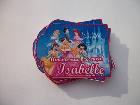 Tags Personalizados das Princesas